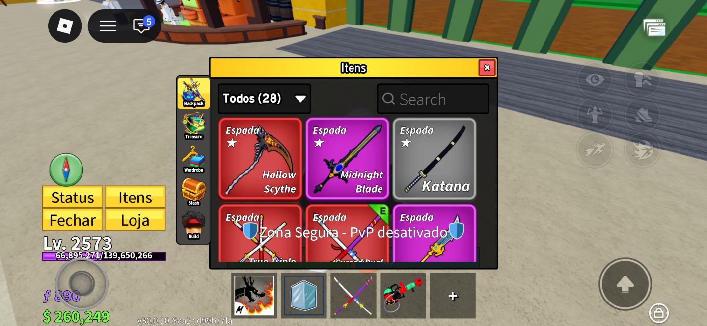 Conta ROBLOX Upada Blox Fruits