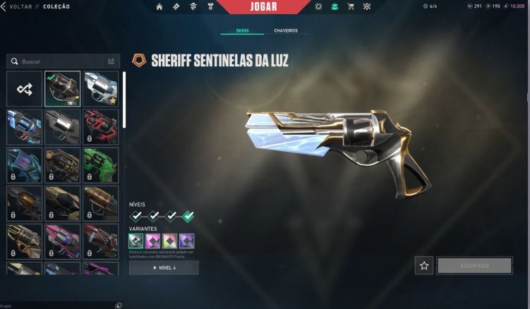 Conta de valorant full acesso com várias skins