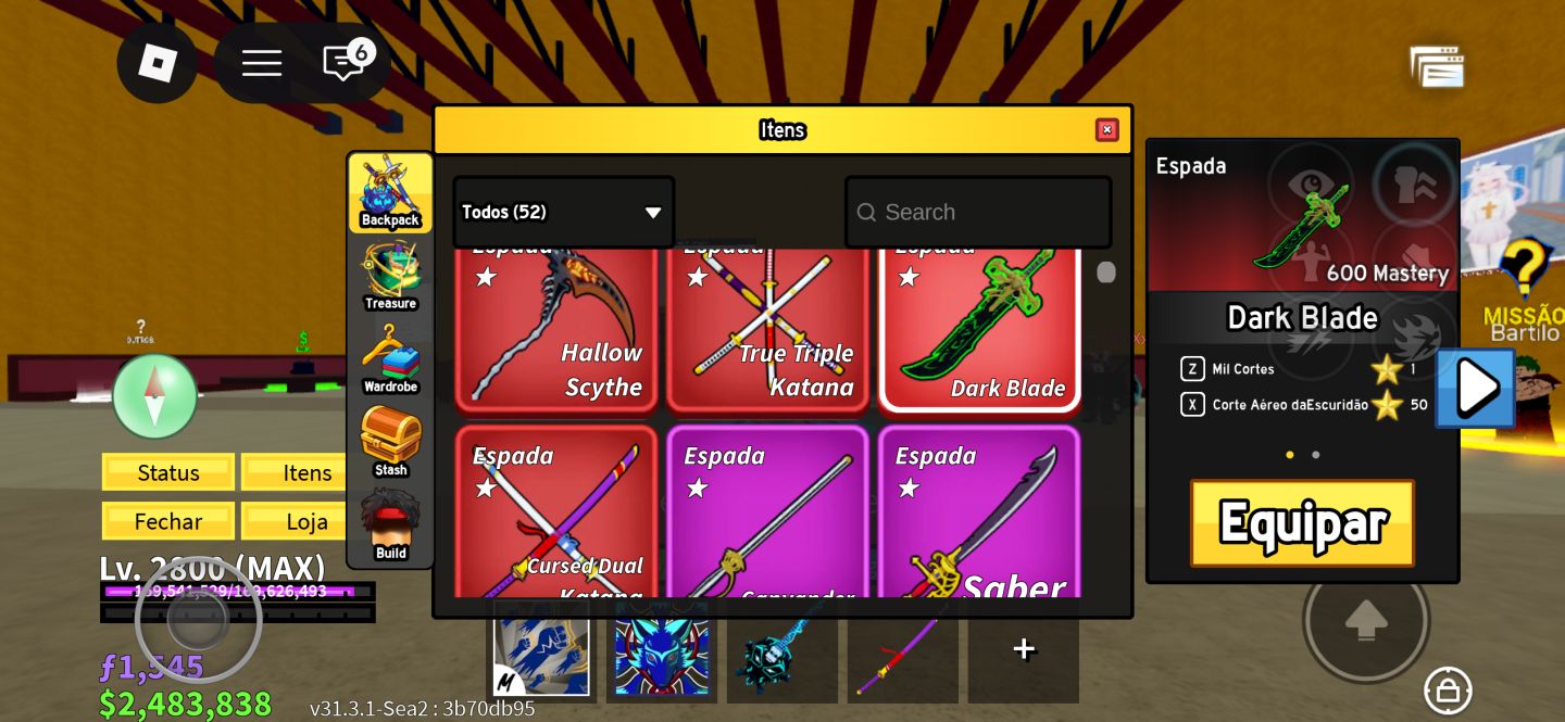 CONTA DE BLOX FRUITS+ROUBE UM OVO