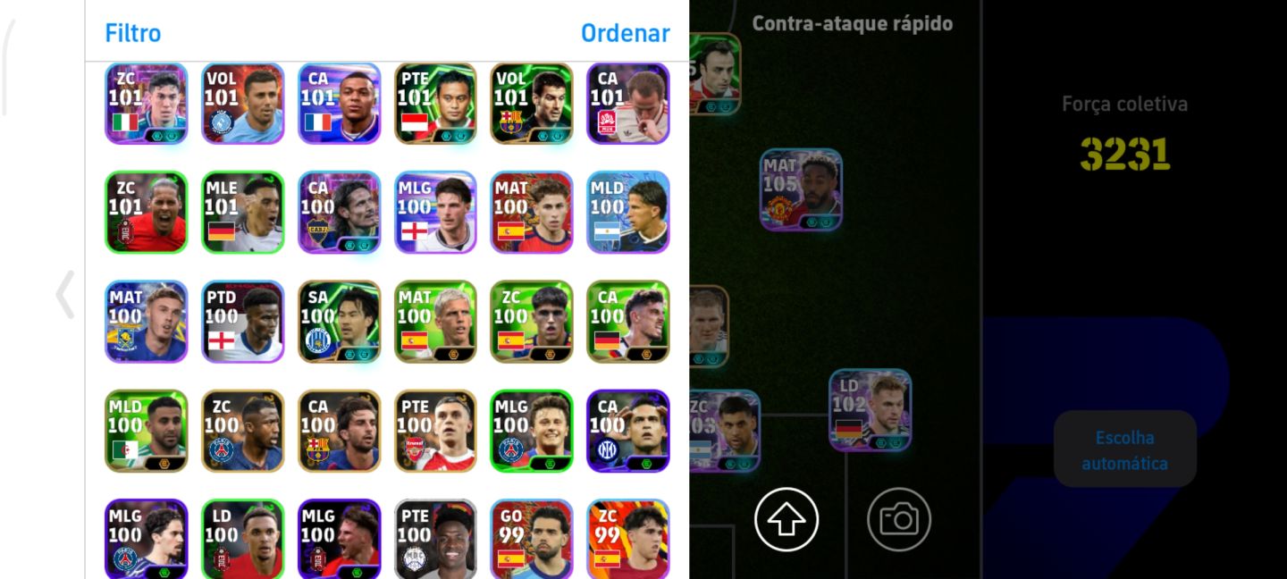 CONTA EFOOTBALL COM GEORGE BEST, MATHEUS CUNHA BLITZ E NEYMAR BLITZ
