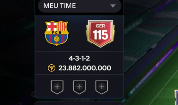 CONTA FC MOBILE GER 115 32K+ GEMAS com elenco forte pra começa