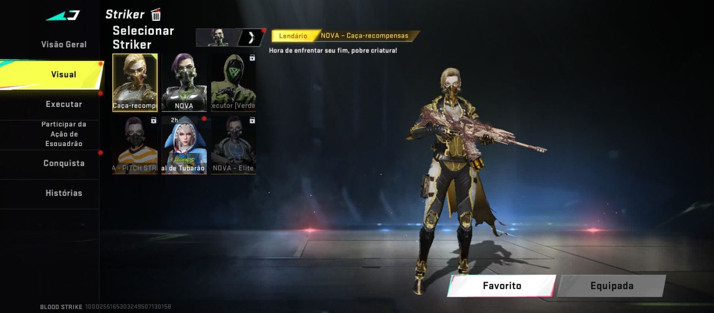 Conta de blood strike pra quem quer começar Tam skins de faca etc nível 44
