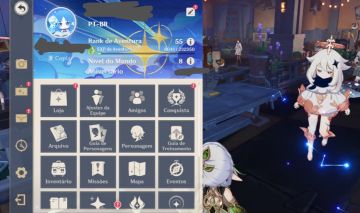 Conta de Genshin com 16 personagens 5 estrelas