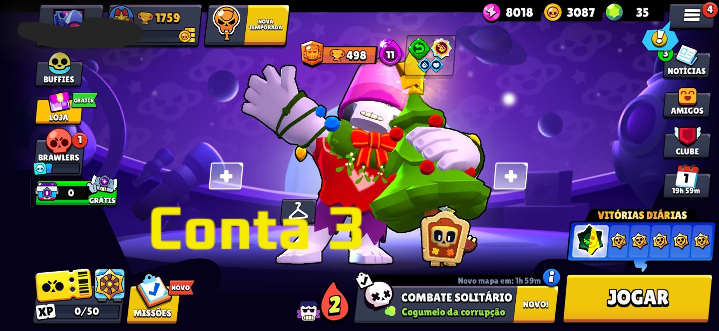 Conta de Brawl Stars Full Acesso , ( leia a Descrição para Saber Mais )
