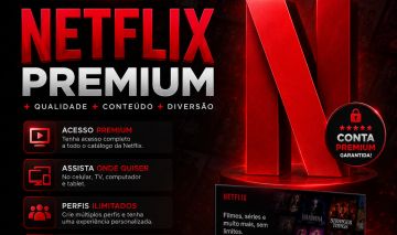 Netflix Premium | Entrega Rápida | Tela com PIN e Conta Completa