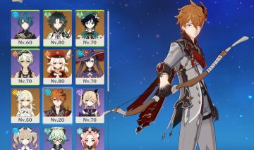 Conta genshin impact personagem 5 estrelas: xiao,venti,klee,moana,tartaglia