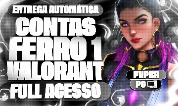 CONTA FERRO 1 VALORANT (RANK ATIVO ) ENTREGA AUTOMATICA (10 COMPRAS E GANHE 1)