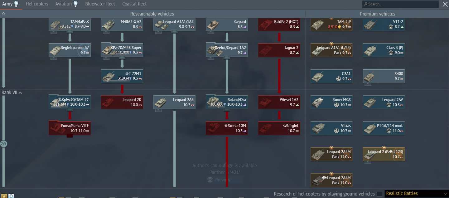 CONTA WAR THUNDER PC LV 100 | TOP TIER, 23 PREMIUMS + VEICULOS DE EVENTO