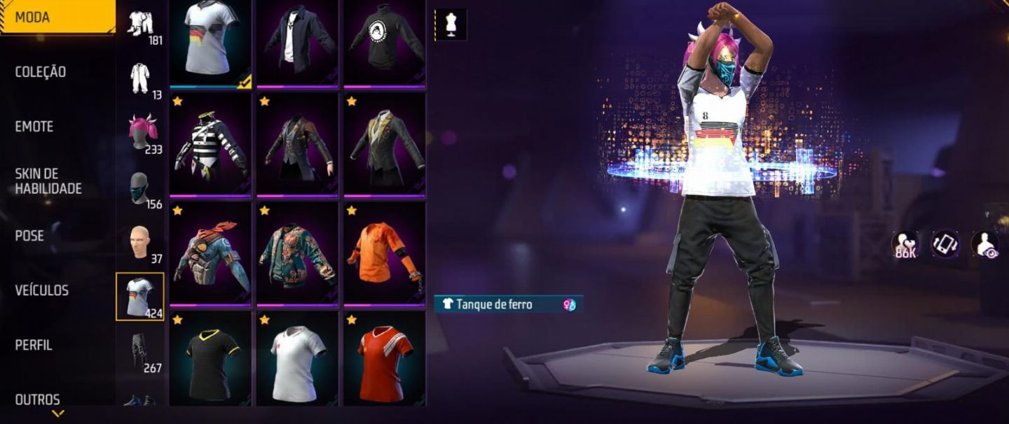 Conta free fire LVL 71 Gemada