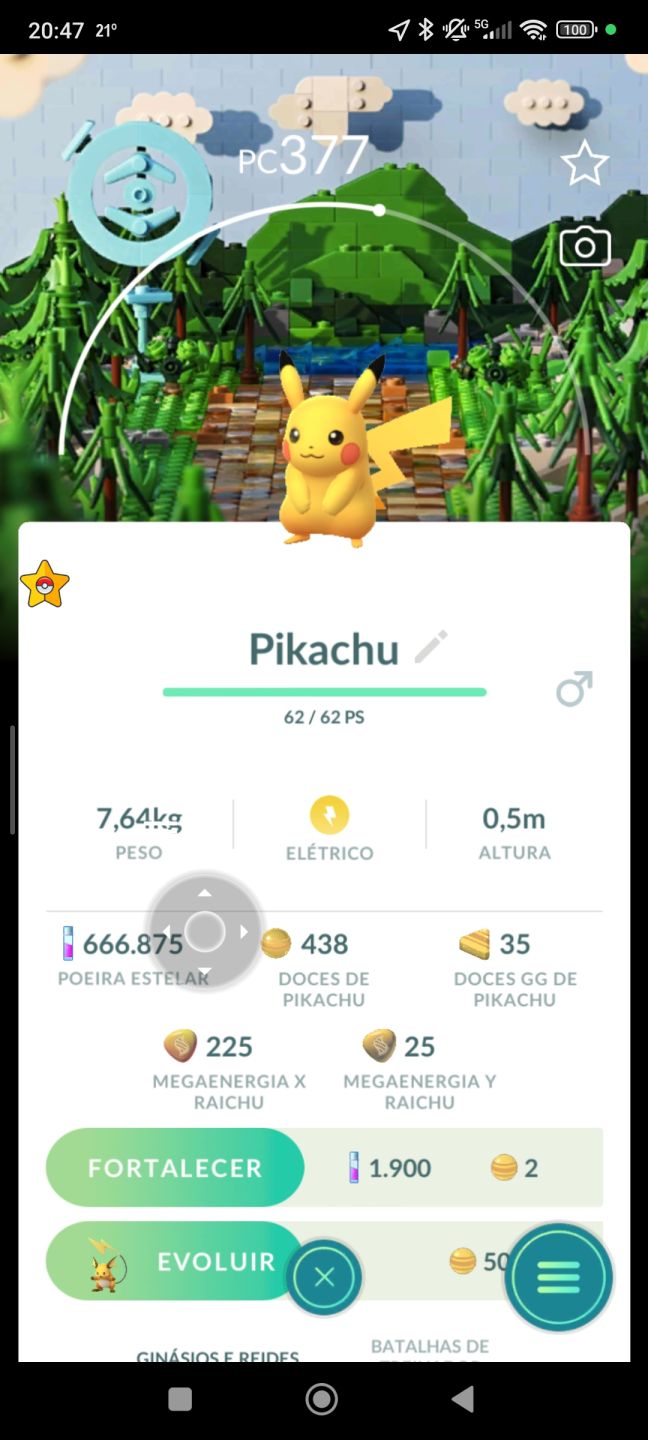 Pokémon com fundo especial(locais) e eventos