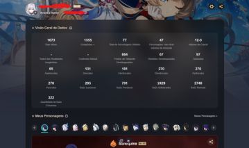Conta Genshin Impact NA/AR60/28 T5/16 armas/Pity Garantido e Builds Insanas