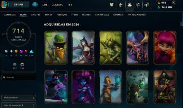 715 SKINS, MORGANA VITORIOSA, 30 MÍTICAS + 5 ULTIMATES | GOLD 3