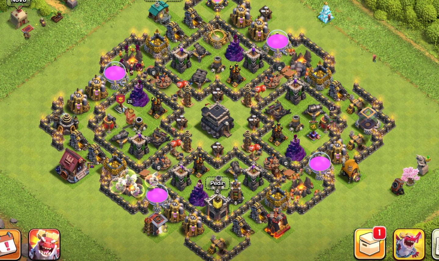 Conta clash of clans Centro de vila 9 com TODOS OS CONSTRUTORES