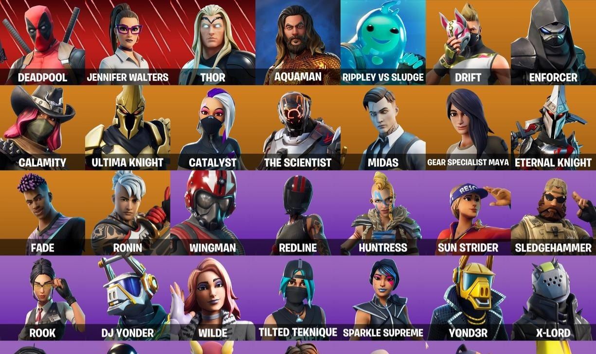 CONTA FORTNITE COM MIDAS DOURADO, ATEMPORAL E 46 SKINS - ENTREGA AUTOMÁTICA