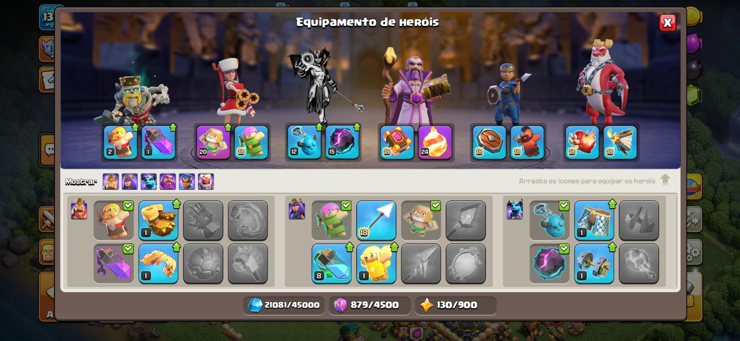 Conta clash of Clans CV 17 e-mail e senha ativo com comprador
