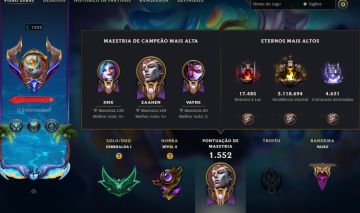 Conta lol Esmeralda 1 650 skins.