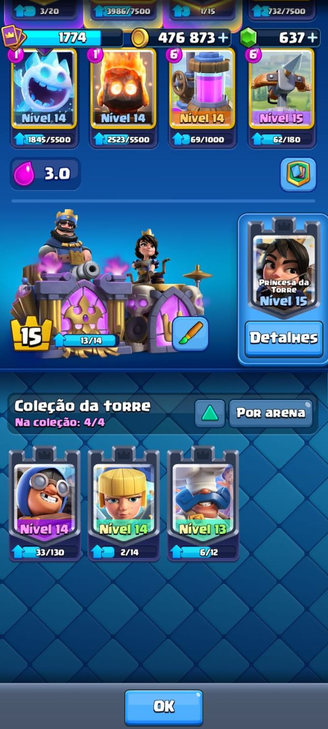 CONTA CLASH ROYALE COMPLETA À VENDA CONTA VETERANA + MUITAS CARTAS!