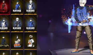Conta de ff com todas as skin do blue lock
