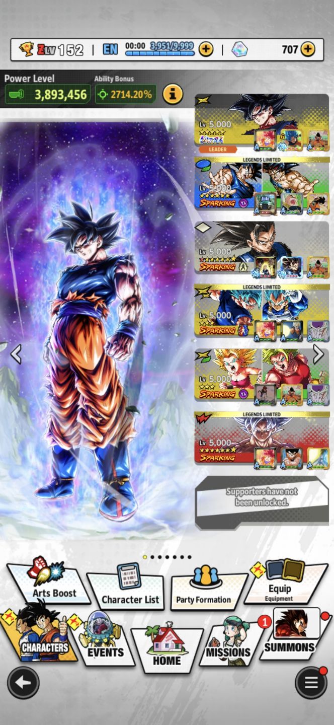 Conta level 151 com Lr gohan- thunks barato