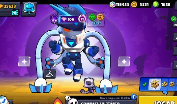 Conta BrawlStars, 1628 Gemas 35 k Trofeus 99 Brawlers
