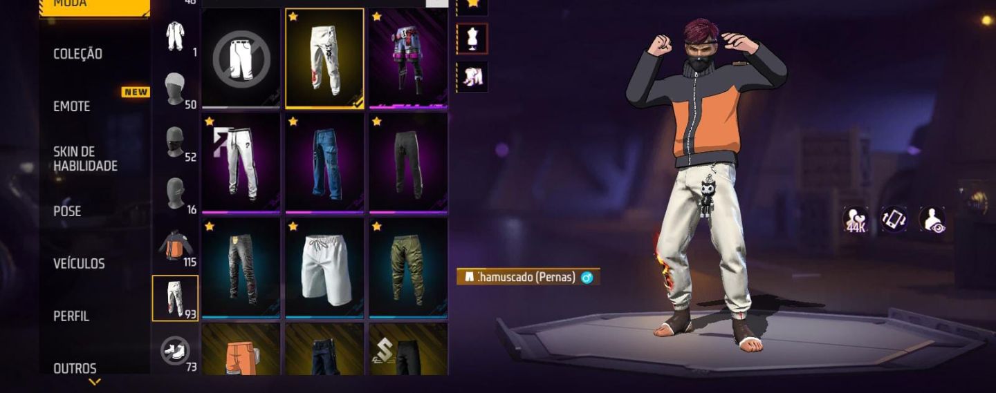 Conta level 52 com mais de 100 peita com punho gemada e simples
