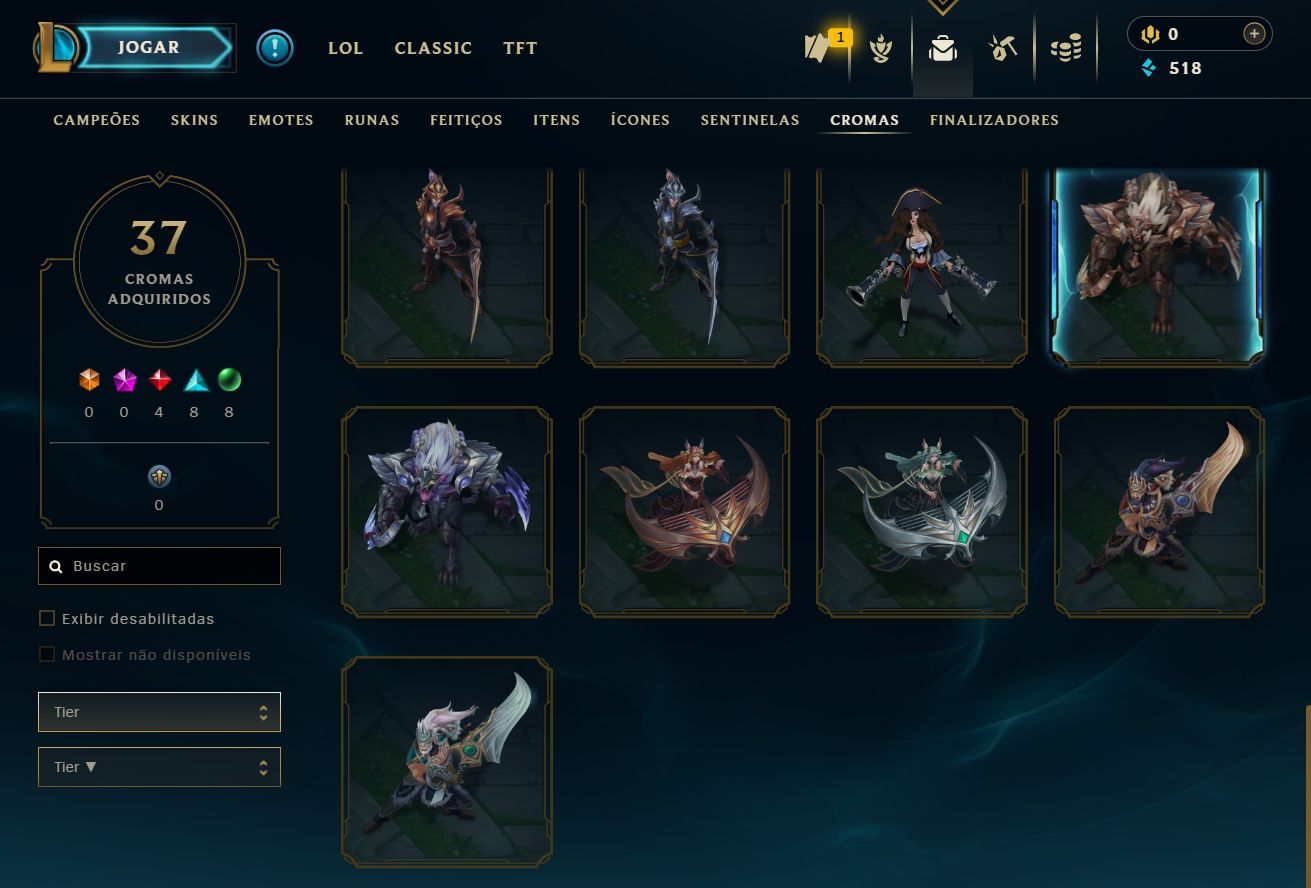 [ACESSO IMEDIATO] Esmeralda IV 79 Skins 165 Campeões MMR Buffado