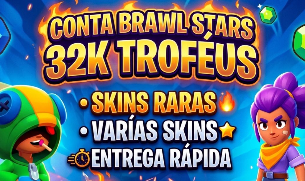 CONTA BRAWL STARS 32K+ TROFÉUS COLAÇÕES EXCLUSIVAS
