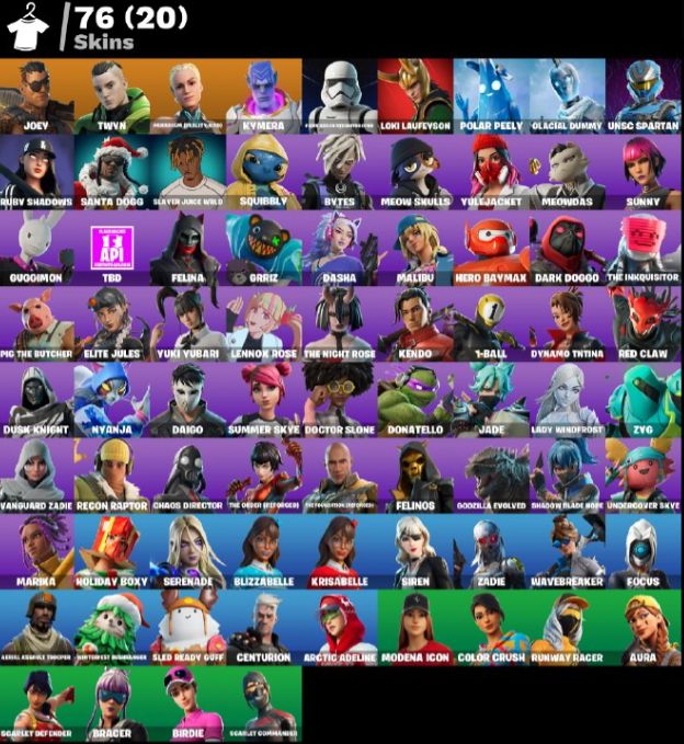 Conta tryhard fortinite full acesso 1 hotmail