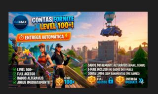 CONTAS FORTNITE FULL ACESSO | LEVEL 100 | (entrega automática)