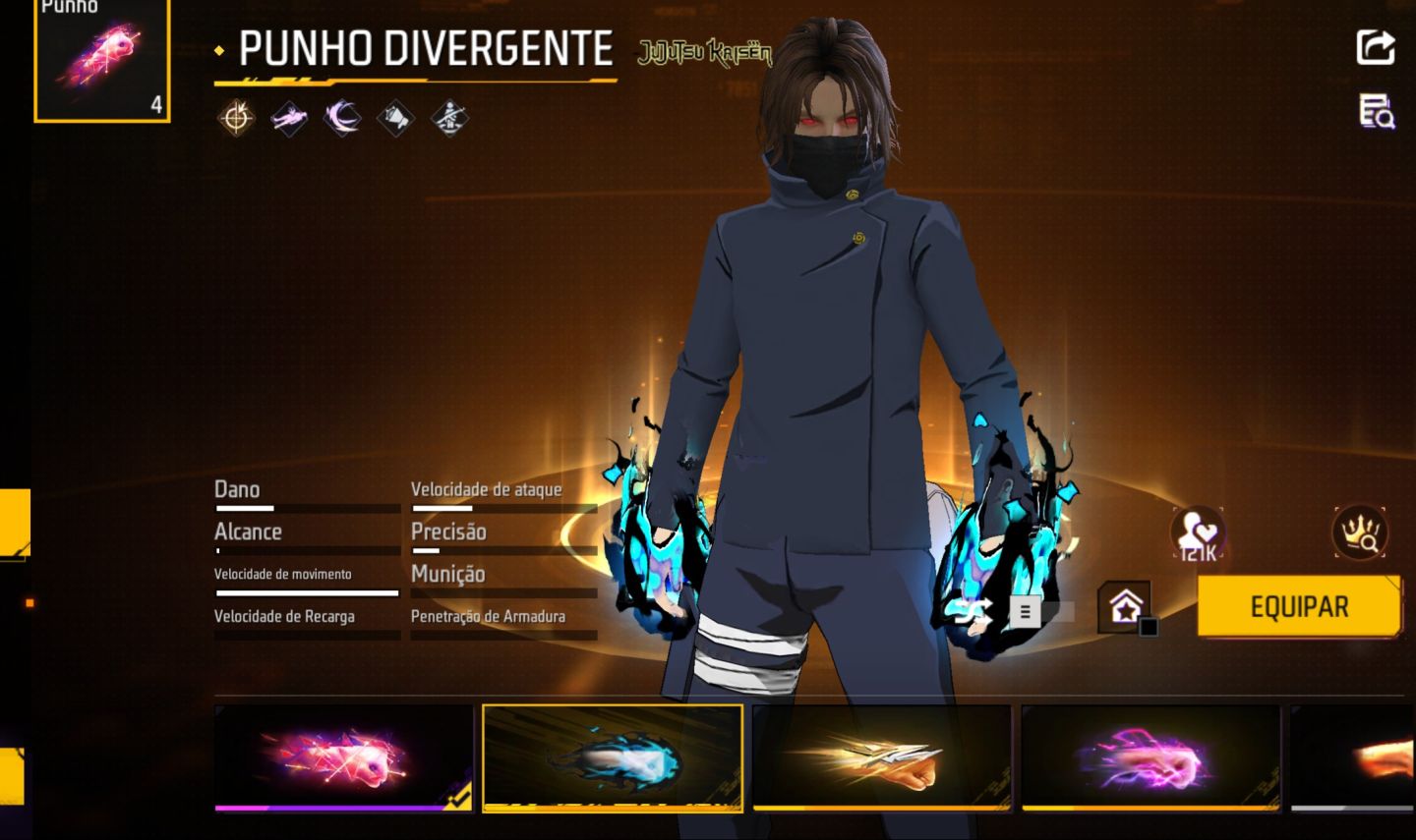 Conta de Free fire Gemada Rara com ump Roxa e XM8 ROXA