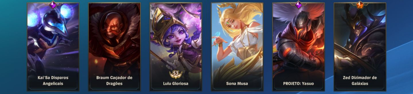CONTA Wild rift- grão mestre todos os campeões e 110 skins lendárias