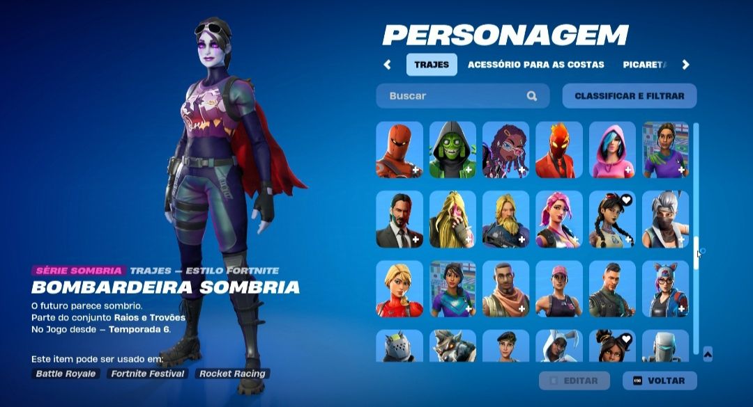 Conta Fortnite OG TRYHARD| Travis Scott | Bandido Psicopata | Peixoto World Cup