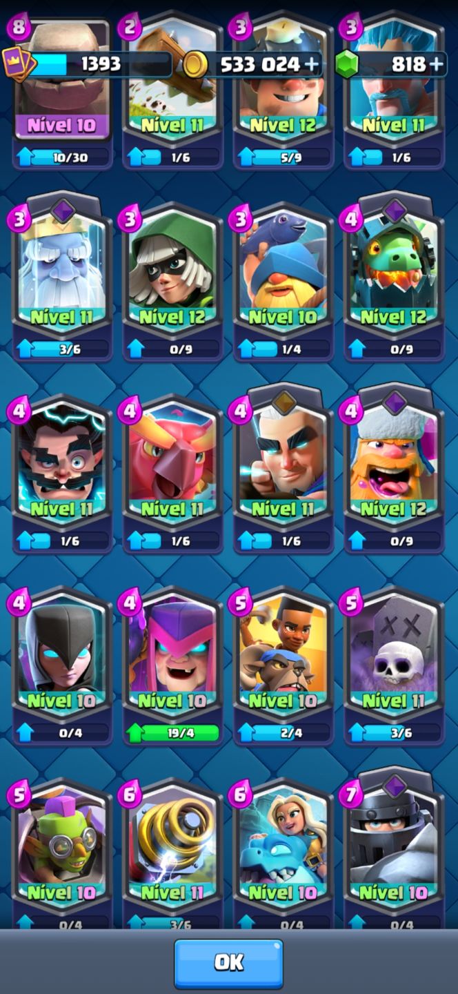 CONTA CLASH ROYALE LVL 14 | 7 EVOLUÇÕES!!