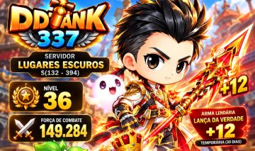 DDTANK 337 | 2 CONTAS | LUGARES ESCUROS | LV36 +12 | LV25 +9 | PET LV33