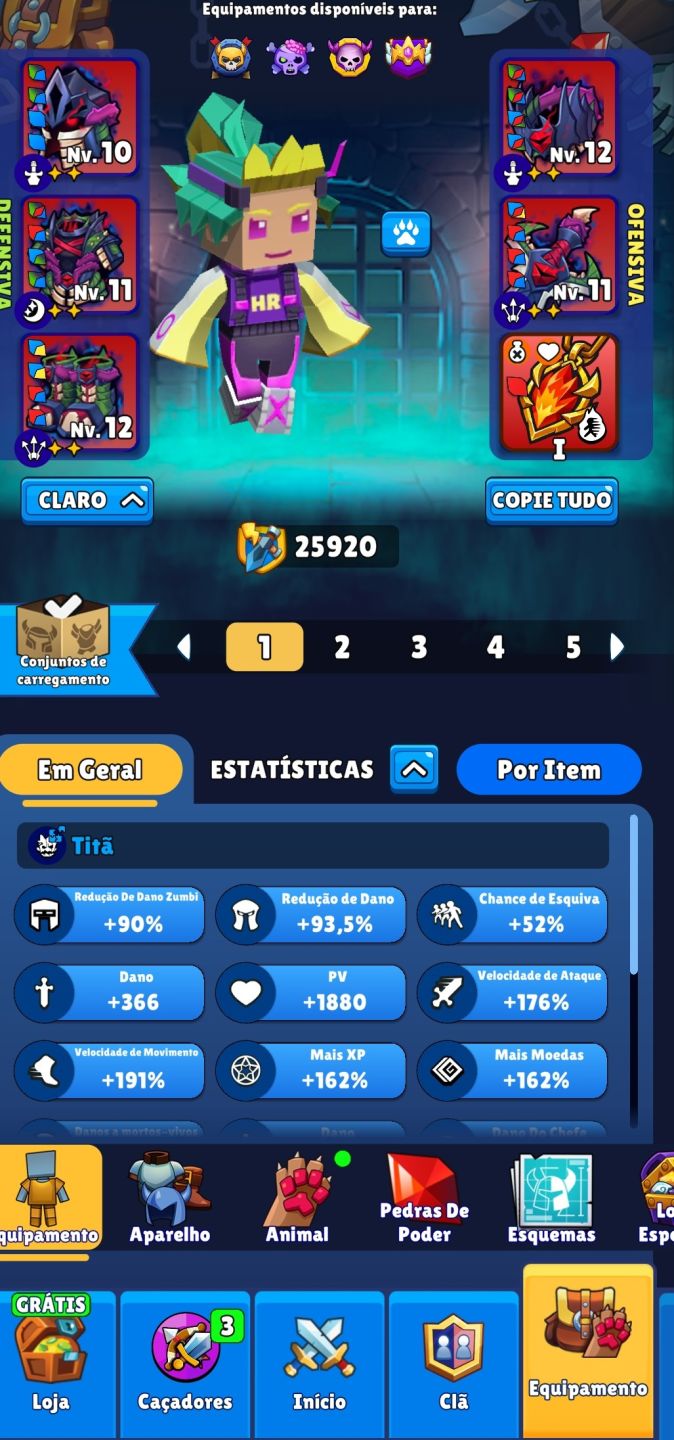 Conta Top Hunt Royale Skins Exclusivas