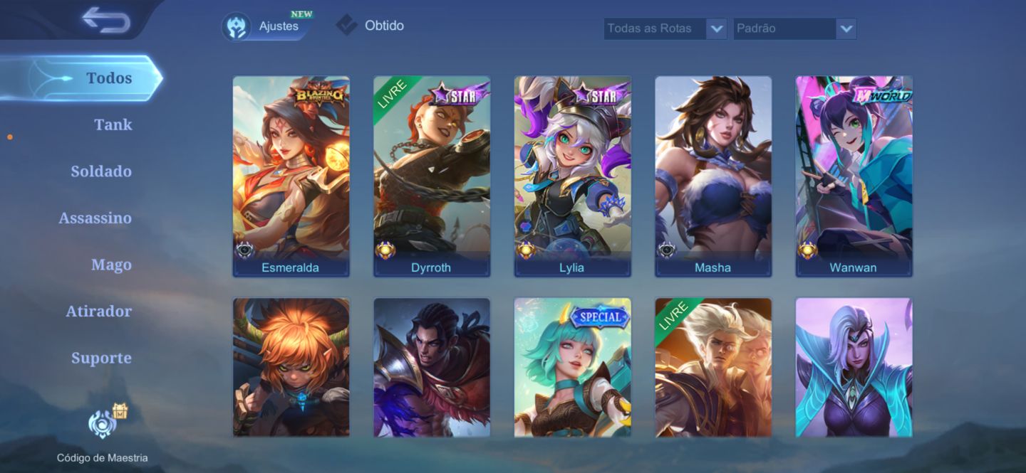 Conta MLBB | Hanabi Collector + Karina KOF + 3 Luckybox
