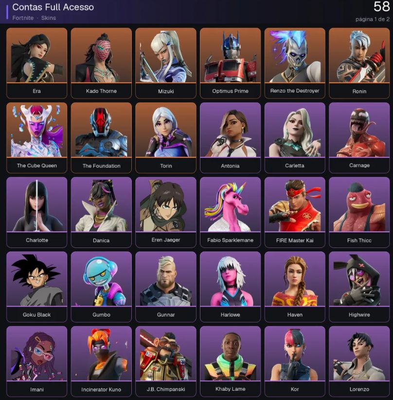 CONTAS FORTNITE COM SKINS E VBUCKS | MELHORES PREÇOS