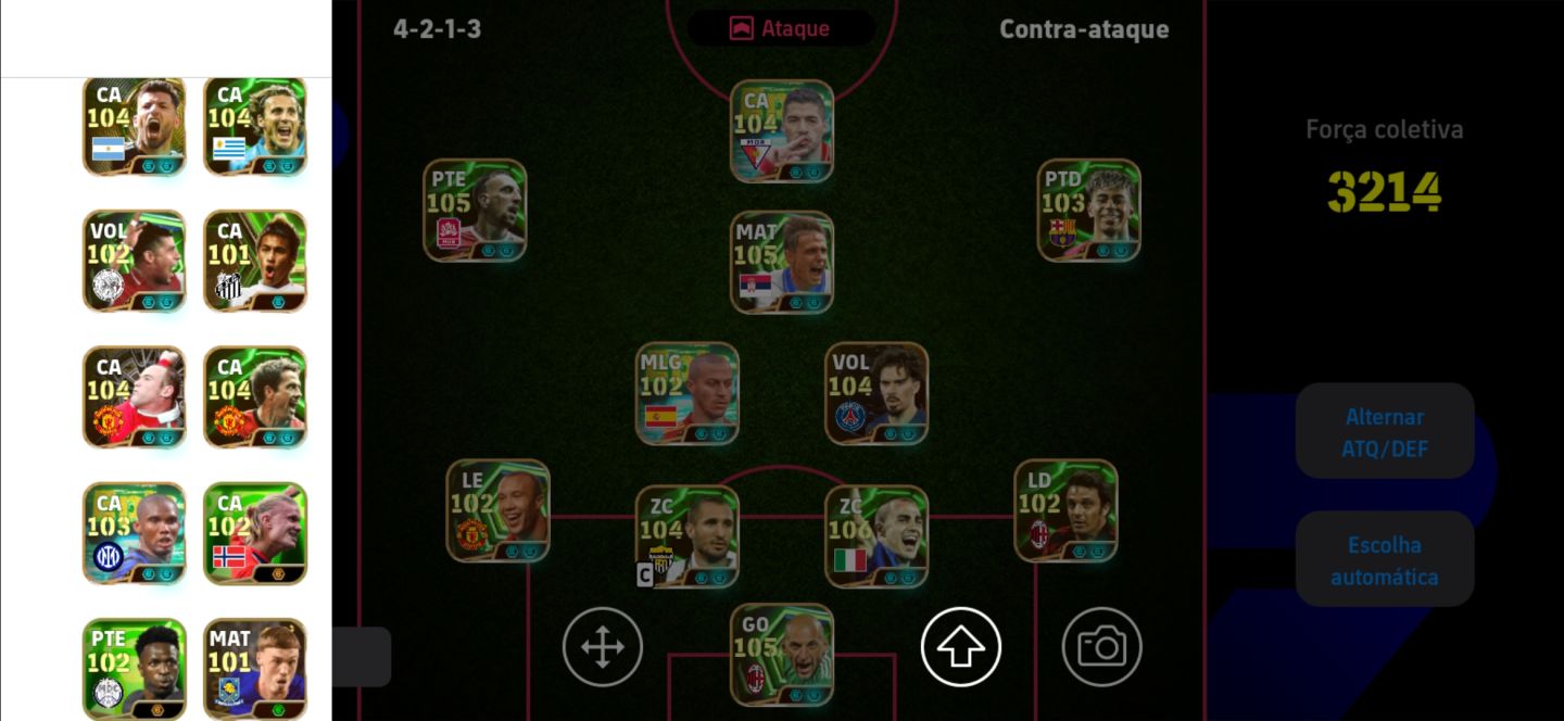 CONTA eFootball MOBILE À VENDA Força coletiva: 3214 [preço negociáve]