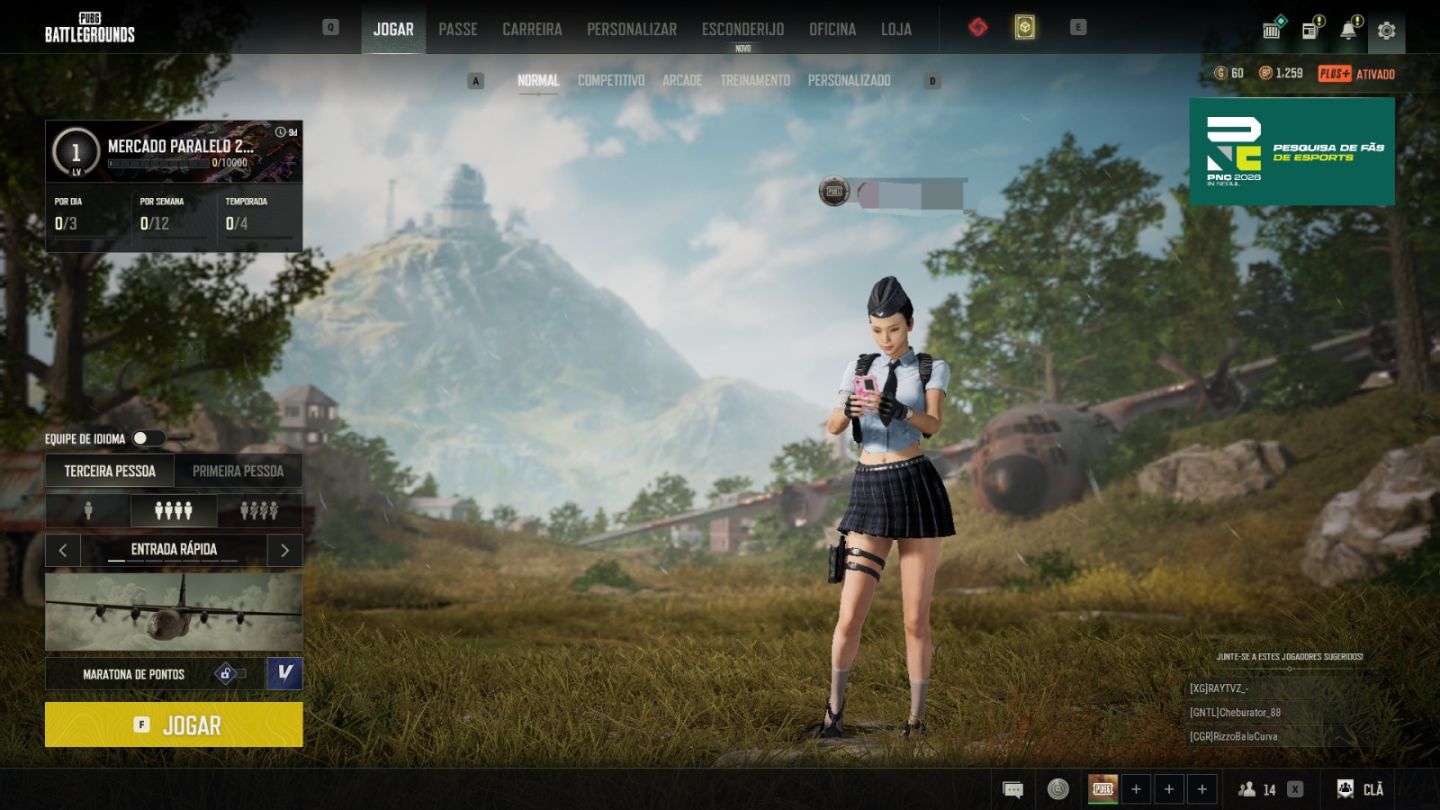 CONTA PUBG 9 PROGRECIVAS
