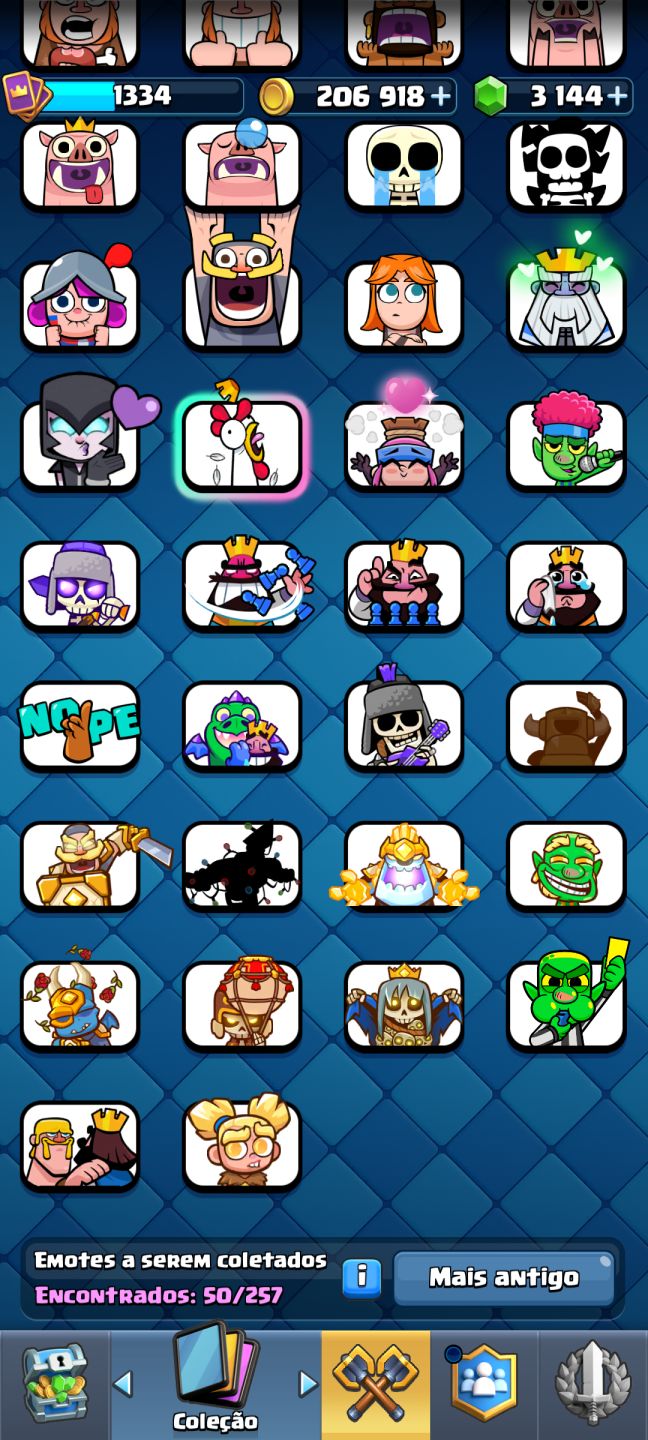 Conta Clash Royale 6 anos / 8 evoluções / 4 heróis / 3 campeões / 3000 gemas