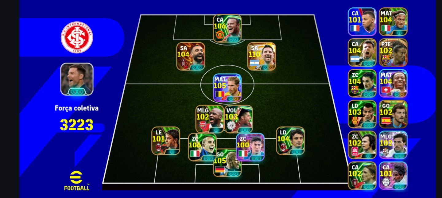 CONTA BRABISSIMA DE EFOOTBALL COM MESSI 111 E +