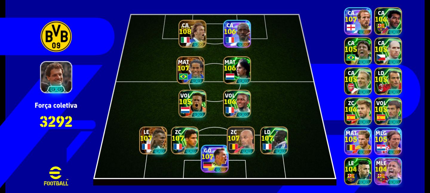 CONTA EFOOTBALL COMPLETA