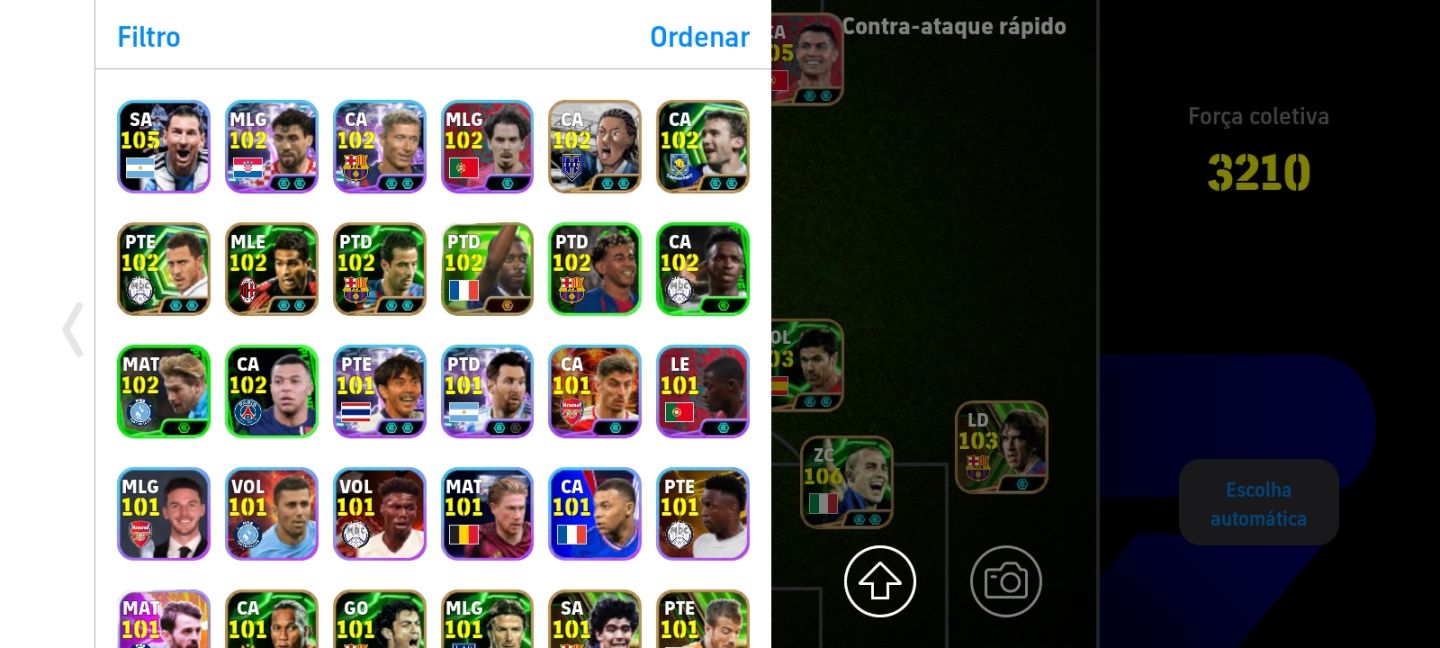 CONTA eFOOTBALL MOBILE
