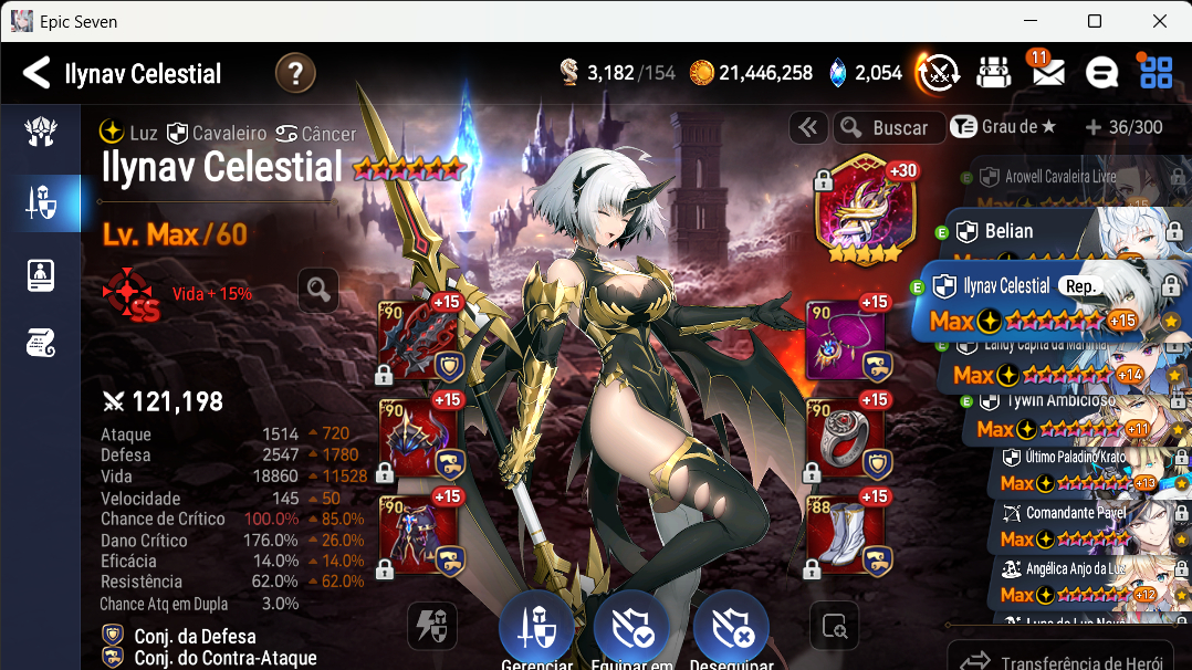 [EPIC SEVEN]CONTA END GAME/36ML5/FRIEREN+RE ZERO+SLIME+FULLMETAL+AESPA COMPLETOS