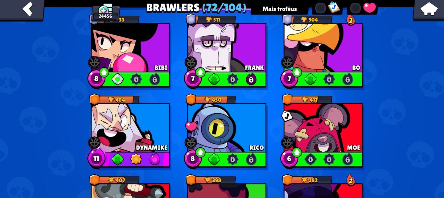 Conta de brawl stars muito completa