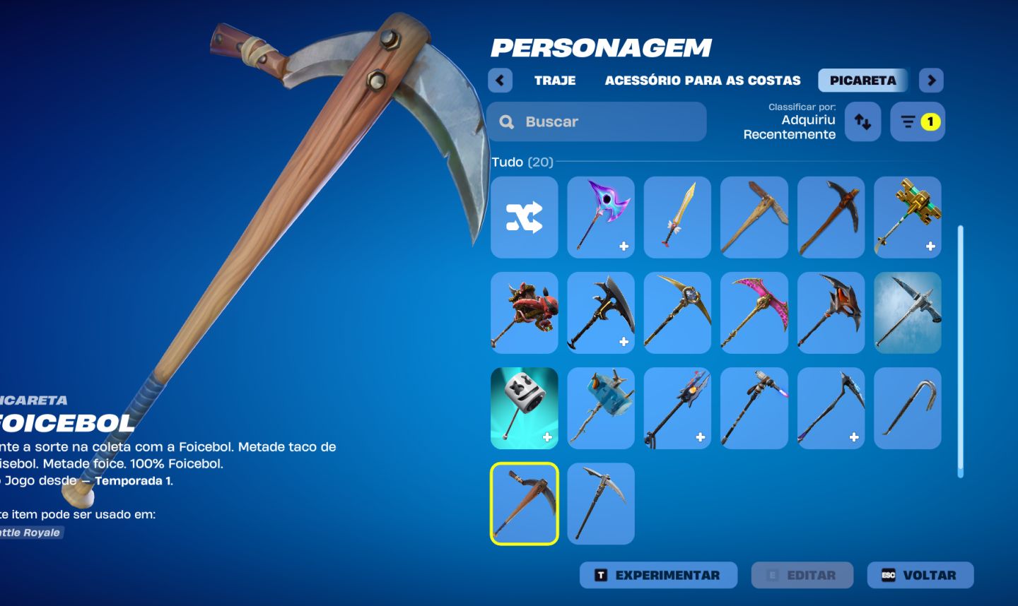 Conta epic/fortnite 20 skins, conta antiga rara