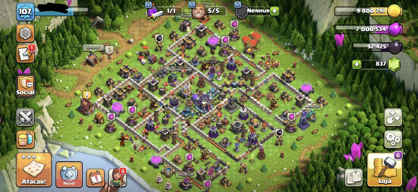 CONTA DE BRAWL STARS, CLASH ROYALE E CLASH OF CLANS COM SKIN RARAS