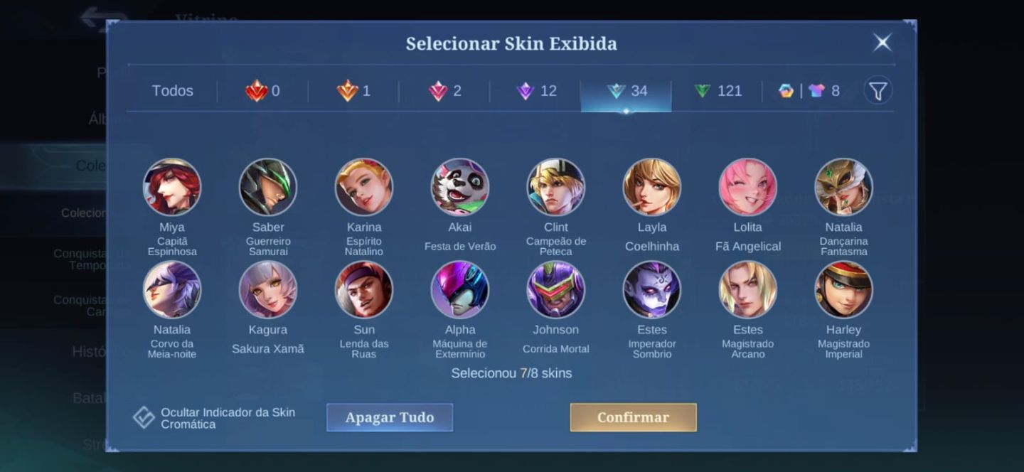 CONTA MOBILE LEGENDS À VENDA para plays Magos e suporte! main aqui e a pharsa