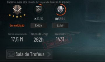 Conta Arena Breakout(Mobile) 17,5m/ Conjunto Espaço /+20 Skin de armas