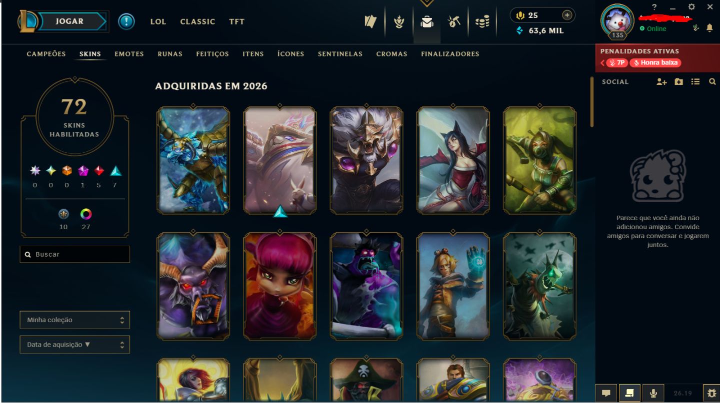 CONTA ESMERALDA 3 E DIAMANTE NA FLEX//MUITAS SKINS//LEVEL135